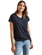 Koszulki i topy damskie - Cecil Damska koszulka koronkowa, niebieski, M - miniaturka - grafika 1