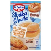 Budyń - Dr. Oetker Słodka Chwila Budyń smak peanut butter & cookies 43 g - miniaturka - grafika 1