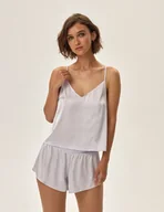 Piżamy damskie - Piżama Jelly - jasny szary M - miniaturka - grafika 1