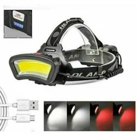 Latarki - Ta akumulatorowa latarka czołowa LED oferuje mocny strumień światła, cztery tryby oświetlenia, regulowany zoom i jest wodoodporna. W zestawie znajduj - miniaturka - grafika 1