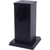 Lampy ogrodowe - Wodoodporne gniazdo zasilania do użytku na zewnątrz, odporne na wilgoć gniazdo ładowania montowane na ścianie - miniaturka - grafika 1