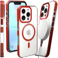 Etui i futerały do telefonów - Etui Pancerne do Apple iPhone 13 Pro Bumper, Czerwona Ramka, Do Magsafe - miniaturka - grafika 1