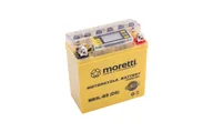 Akumulatory motocyklowe - Akumulator AGM (I-Gel) MB5L-BS 12V 5Ah Moretti ze wskaźnikiem - miniaturka - grafika 1