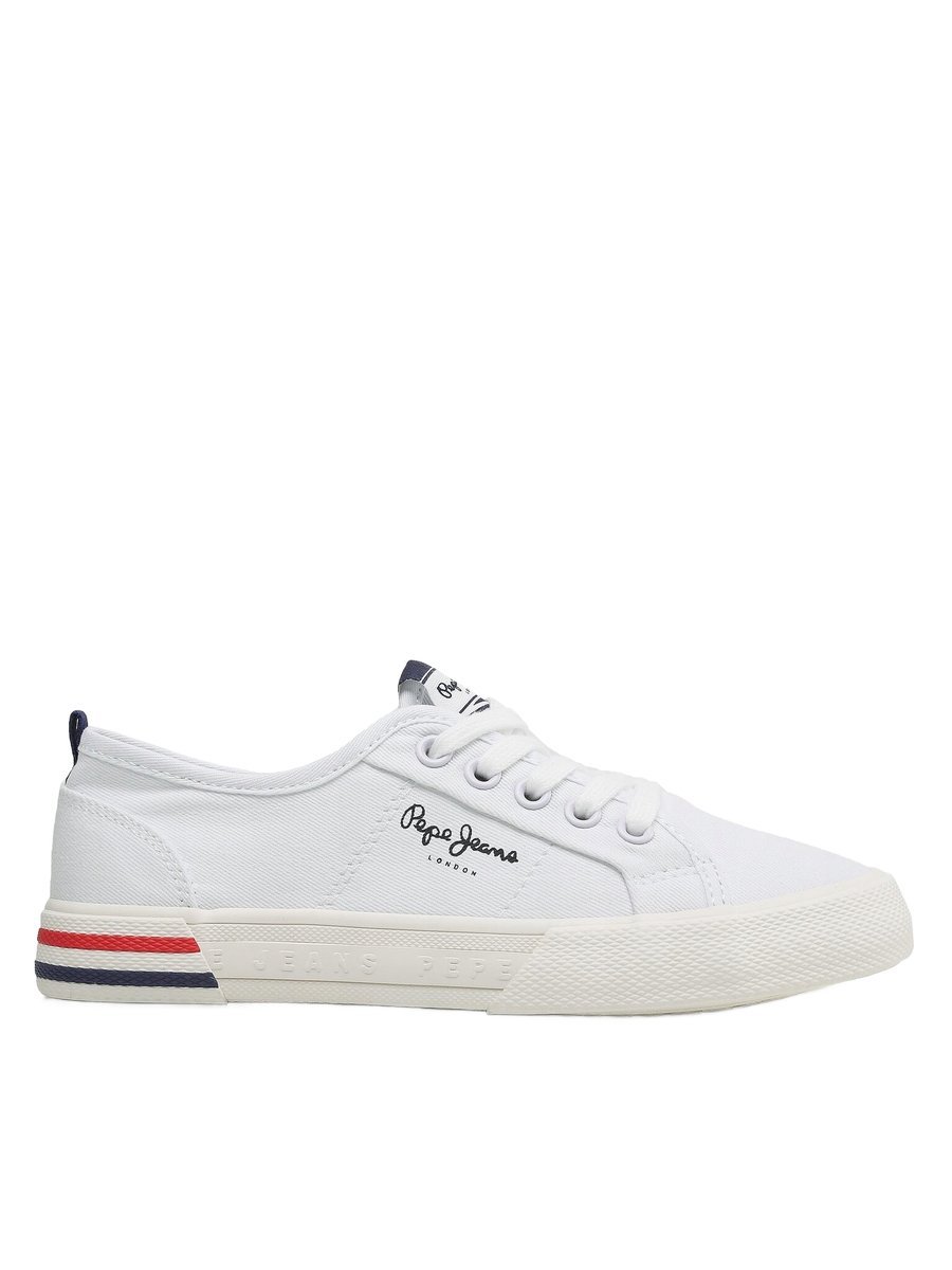 PEPE JEANS TRAMPKI DZIECIĘCE BIAŁE NISKIE Z LOGO 34 U_A