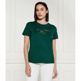 Tommy Hilfiger T-shirt Regular Fit - Koszulki i topy damskie - miniaturka - grafika 1