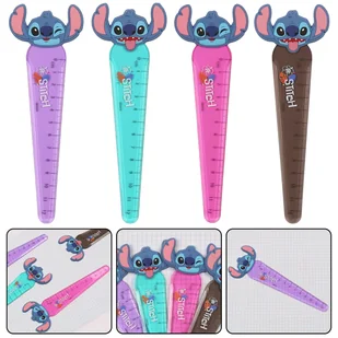DISNEY Stitch Linijka dla dzieci, z figurką, szkolna 12 cm - Przybory szkolne - miniaturka - grafika 1