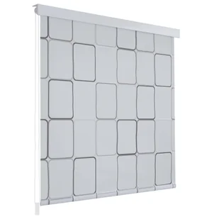 vidaXL Roleta prysznicowa 160 x 240 cm, wzór w kwadraty - Rolety - miniaturka - grafika 7