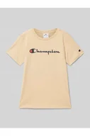 Koszulki i topy damskie - T-shirt z nadrukiem z logo - Champion - miniaturka - grafika 1