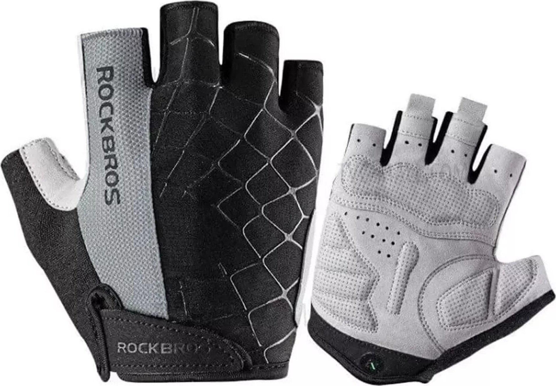 RockBros Rękawiczki rowerowe Rockbros S109GR rozmiar XL - szare