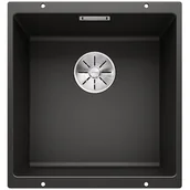Zlewozmywaki - Blanco Komora SUBLINE 400-U Czarny InFino 525990 - miniaturka - grafika 1