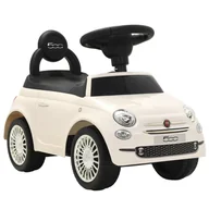 Jeździki dla dzieci - vidaXL Samochód jeździk Fiat 500, biały - miniaturka - grafika 1