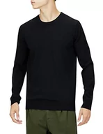 Swetry męskie - HUGO Men's San Cedric-M1 Sweter męski, czarny1, L - miniaturka - grafika 1