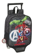 Plecaki - Safta AVENGERS VENDETTA Plecak do przedszkola z wózkiem, idealny dla dzieci w różnym wieku, wygodny i wszechstronny, jakość i wytrzymałość, 22 x 10 x 27 cm, Czarny (Black), M, Casual - miniaturka - grafika 1