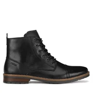 Botki męskie - Trzewiki Rieker 33205-00 Czarny - miniaturka - grafika 1