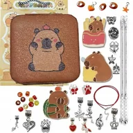 Biżuteria dla dzieci - ZESTAW BIŻUTERII DLA DZIEWCZYNKI KAPIBARA BRANSOLETKI KORALIKI PREZENT - miniaturka - grafika 1