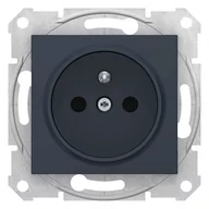 Gniazdka elektryczne - Schneider Electric Sedna Gniazdo pojedyncze z/u z przesłonami(z. bezgwint) grafit SDN2800770 SDN2800770 - miniaturka - grafika 1