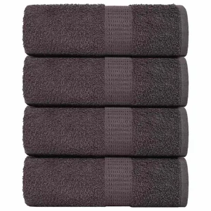 vidaXL Ręczniczki, 4 szt., antracyt, 30x30 cm, 360 g/m², bawełna 100% - Ręczniki - miniaturka - grafika 1