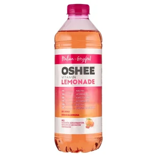 Oshee Vitamin Lemonade Napój niegazowany malina-grejpfrut 1,1 l - Napoje energetyczne i izotoniczne - miniaturka - grafika 1