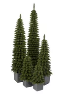 Choinki - Choinka sztuczne Świerk Zakopiański Slim W Antracytowej Kwadratowej Donicy 190  cm - miniaturka - grafika 1