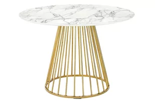 King Home Stół GLAM MARBLE MDF złota podstawa KH1201100128 - Stoły - miniaturka - grafika 1