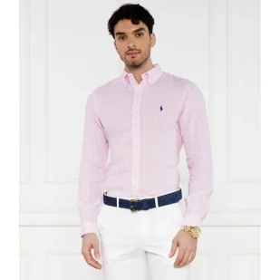 POLO RALPH LAUREN Lniana koszula | Custom fit - Koszule męskie - miniaturka - grafika 1