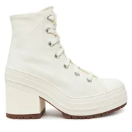 Botki damskie - Botki Converse Chuck 70 De Luxe Heel A05348C Écru - miniaturka - grafika 1