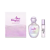 Zestawy perfum damskich - Salvatore Ferragamo Amo Ferragamo Flowerful zestaw - woda toaletowa 100 ml + woda toaletowa  10 ml - miniaturka - grafika 1