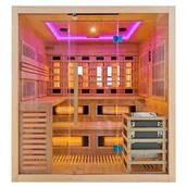 Sauny - Sauna Combo na podczerwień + fińska 5-osobowa 180x160 cm Helsi1 6KW - miniaturka - grafika 1