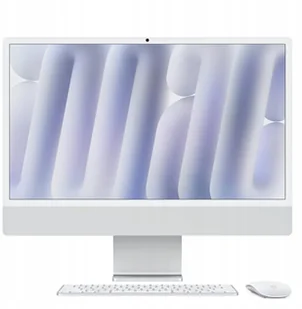 Apple iMac - M4 8/8 24" 16GB 512GB Silver - Zestawy komputerowe - miniaturka - grafika 1