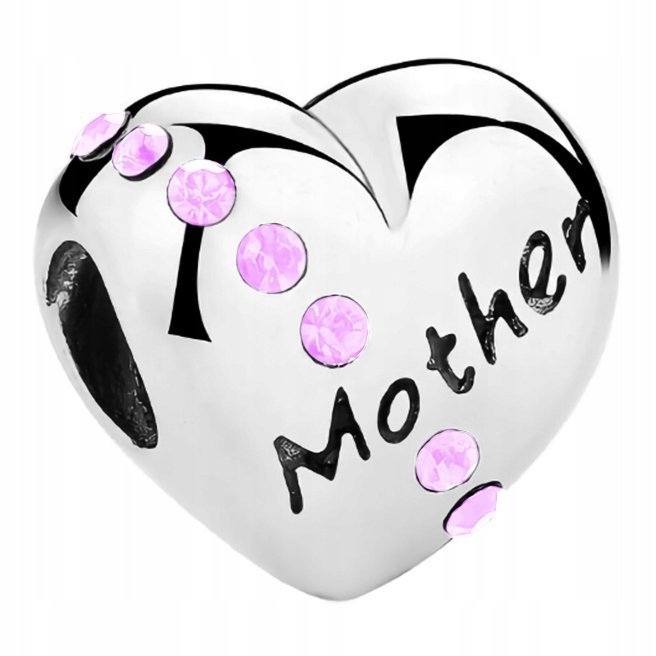Charms Srebrny Mother Mom Rodzina Mama Family Matka Mother SREBRO 925