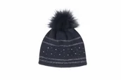 Akcesoria jeździeckie - Pikeur Czapka zimowa z pomponem - navy - miniaturka - grafika 1