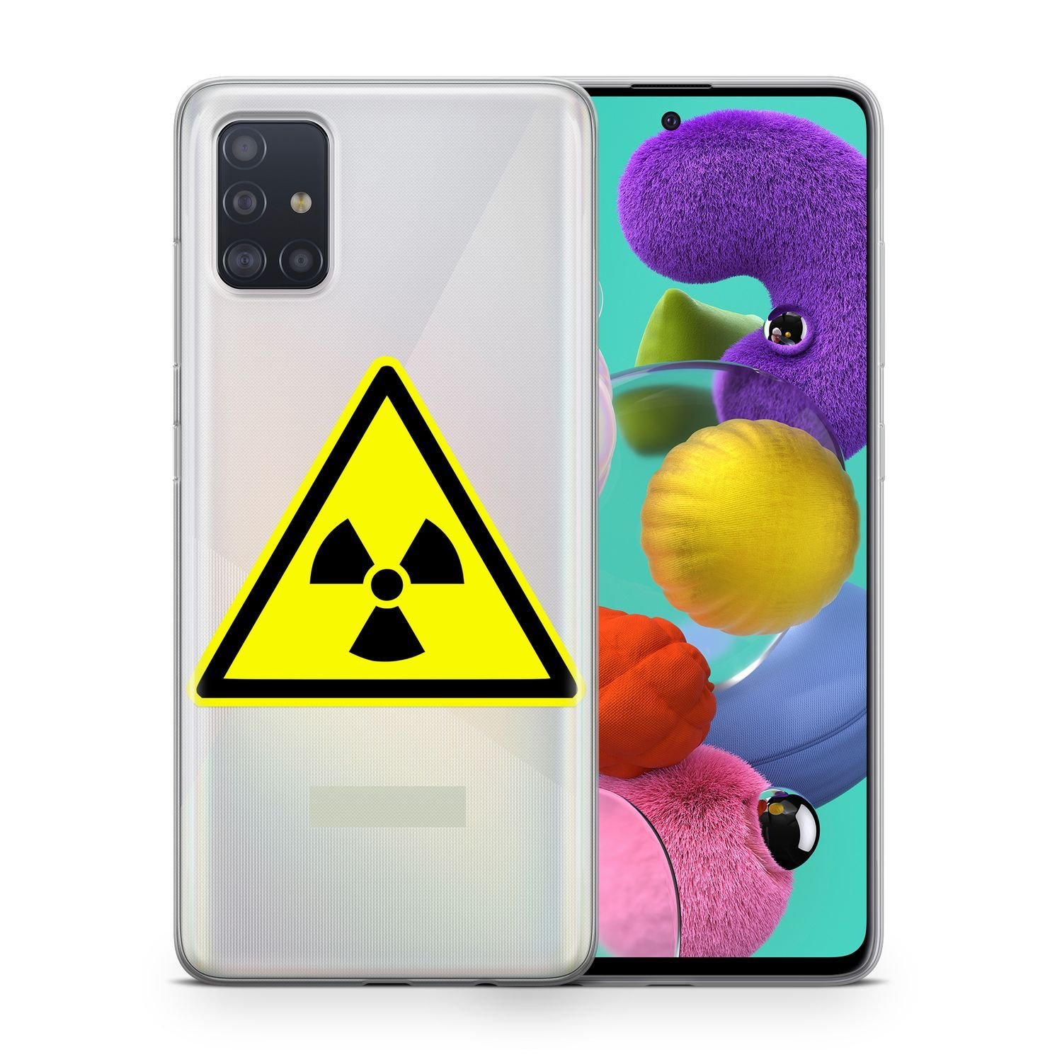 Etui na telefon komórkowy Pokrowiec ochronny na Samsung Galaxy A70 Pokrowiec na etui Bumper Cases TPU, Model: Samsung Galaxy A70, Wybierz wzór: Nuclear