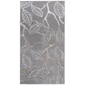 Dywany - Dywan Plush 67 x 120 cm liście szary - miniaturka - grafika 1