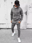 Dresy męskie - Dres męski ciemnoszary Dstreet AX0624-XXL - miniaturka - grafika 1