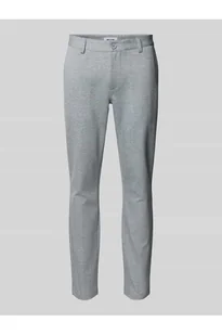 Spodnie materiałowe o kroju slim fit ze szlufkami na pasek model MARK - Only & Sons - Spodnie męskie - miniaturka - grafika 1