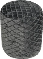 Krzesełka i taborety dla dzieci - Matex Pufa Dekoracyjna Luxima wys. 45 Romby Grafit - miniaturka - grafika 1