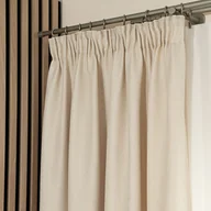 Zasłony - Zasłona gotowa na taśmie do salonu, kolor kremowy,Molly, rozmiar 140x250 cm - miniaturka - grafika 1
