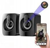 Minikamery i aparaty szpiegowskie - GŁOŚNIKI - Ukryta Mikro Kamera WiFi FHD (64GB) w Głośniku, Podgląd na Żywo Cały Świat + Zapis... - miniaturka - grafika 1