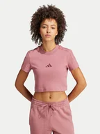 Koszulki i topy damskie - adidas T-Shirt ALL SZN 3-Stripes IY6849 Różowy Slim Fit - miniaturka - grafika 1