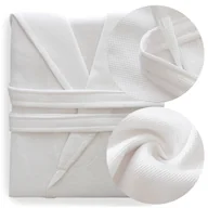 Szlafroki damskie - Szlafrok Gofer Waffle Bawełniany Murat XL Biały - miniaturka - grafika 1