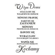Naklejki na ścianę - Napis na ścianę naklejka 120x60cm wybór koloru - W tym domu... - 241 - miniaturka - grafika 1
