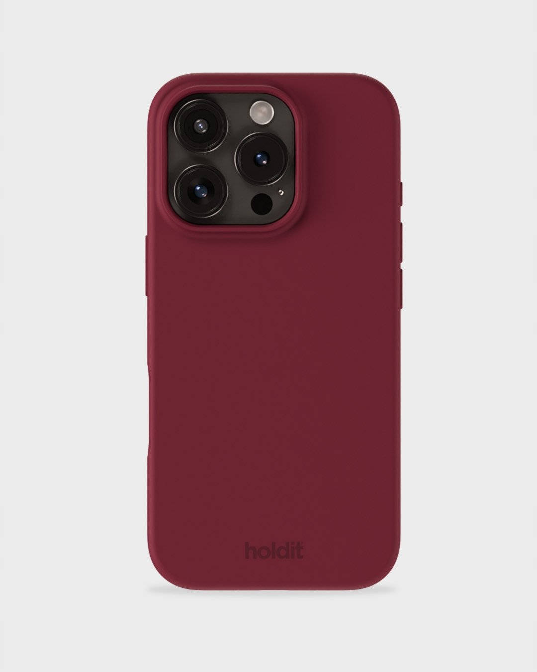 Holdit Silicone Case iPhone 16 Pro red Velvet