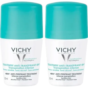 Vichy Deo Roll-on Ochrona do 48h, 2x50ml - Dezodoranty i antyperspiranty dla kobiet - miniaturka - grafika 1
