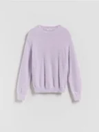 Swetry dla dziewczynek - Reserved - Puszysty sweter - fioletowy - miniaturka - grafika 1