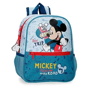 Disney Mickey Road Trip Plecak Przedszkole Adaptacyjny Niebieski 6.44L 23x28x10 cms Poliester, niebieski, Mochila Preescolar adaptable, Konfigurowalny plecak przedszkolny - Plecaki szkolne i tornistry - miniaturka - grafika 1
