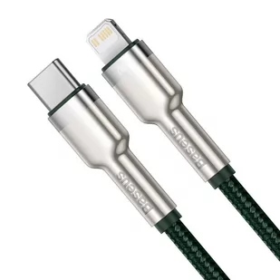 Baseus Cafule Metal Data kabel USB Typ C - Lightning 20 W Power Delivery 2 m zielony (CATLJK-B06) - Kable USB - miniaturka - grafika 2