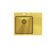 Zlewozmywaki - RUSSEL 116 SteelQ PVD złoty - miniaturka - grafika 1