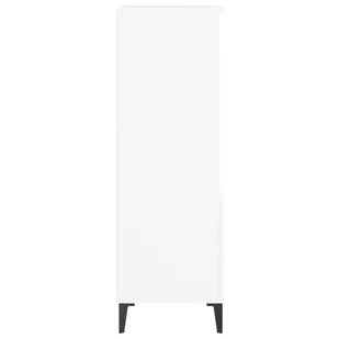 Lumarko Wysoka szafka, biała, 40x36x110 cm,materiał drewnopochodny - Szafki do salonu - miniaturka - grafika 6