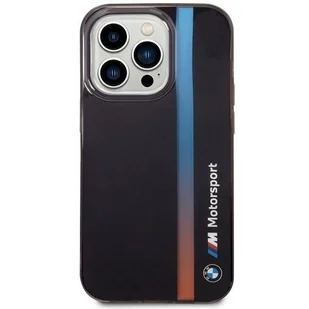 Etui BMW BMHCP14L22HVGV iPhone 14 Pro 6.1" czarny/black IML Tricolor Stripe - Etui i futerały do telefonów - miniaturka - grafika 3