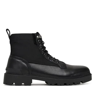 Trapery Pepe Jeans Ryan Mix M PMS500004 Czarny - Botki męskie - miniaturka - grafika 1